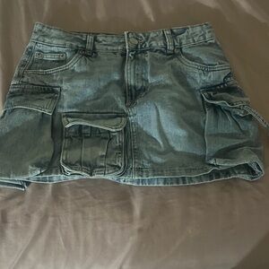 Charlotte Russe Blue Denim Mini Skirt